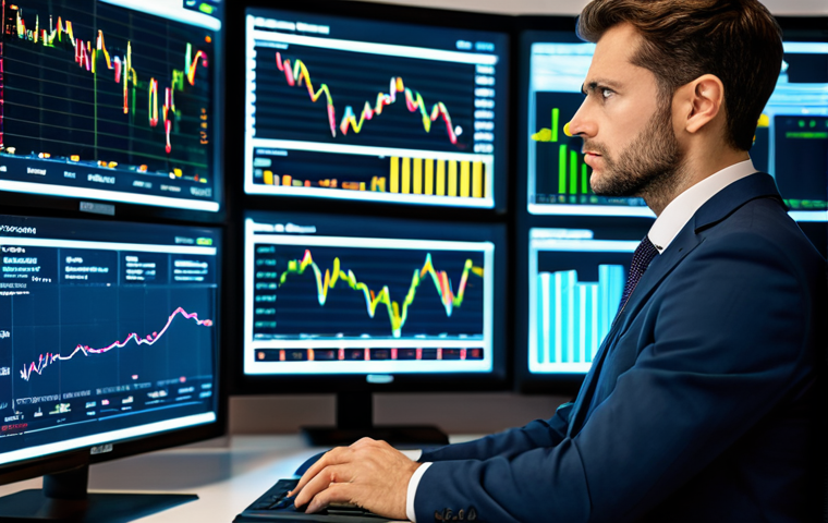 A professional corporate valuation specialist, fully clothed in a modest business suit, is intently focused on multiple glowing screens displaying complex data analytics, financial models, and AI-driven predictive charts in a sleek, modern office. The specialist's expression is thoughtful and intelligent, reflecting deep insight and expertise. The pose is natural, with perfect anatomy, correct proportions, well-formed hands, and proper finger count. The atmosphere is calm and professional, emphasizing the integration of technology in financial analysis. Safe for work, appropriate content, fully clothed, professional dress, high-quality photography, realistic.