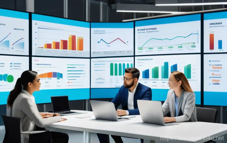 기업가치평가사 기업 가치 평가 사례 - **Prompt:** A diverse group of business professionals, including a female CEO and male investors, in...